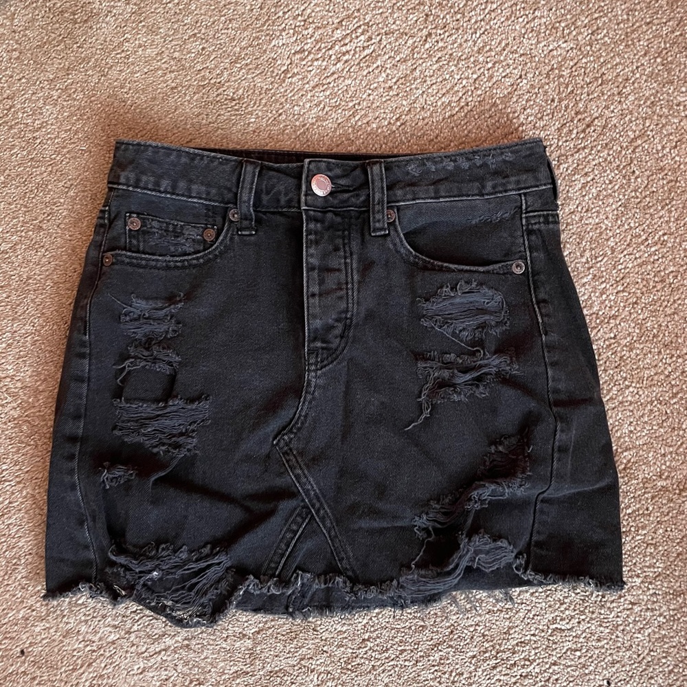 distressed skirt by american eagle